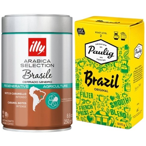 Молотый кофе illy и Paulig